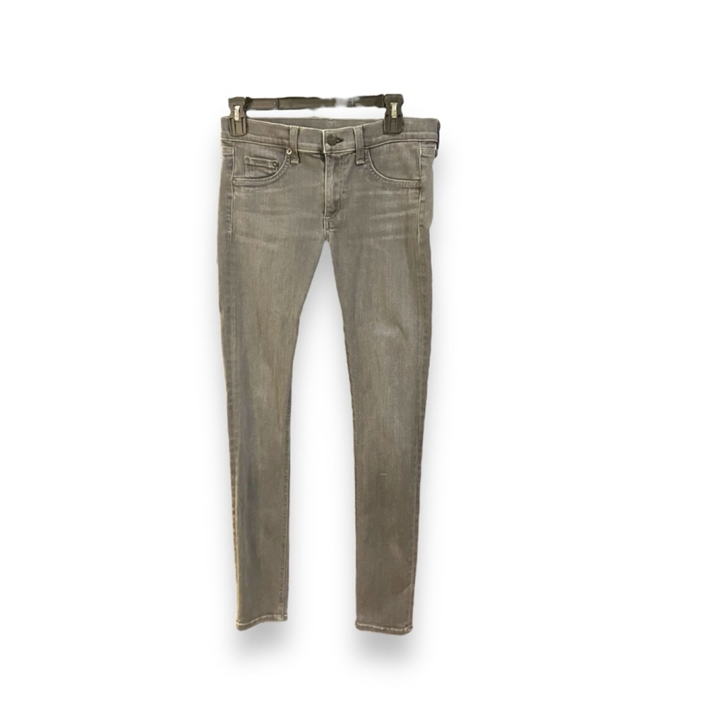 Rag & bone Everett Low Rise Jeans Skinny Gray 27